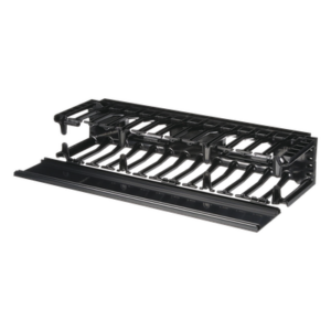 PANDUIT NMF2 – Organizador de Cables Horizontal / Alta Densidad / 19in / 2UR / Frontal Único / ABS con Radio de Curvatura