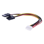 HIKVISION 101-502-130 – Cable de Alimentación SATA / Doble Corriente / 15 cm (0.49 pies) / Compatibilidad Universal DVR