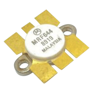 SYSCOM MRF644 – Transistor NPN de Potencia RF / 470 MHz / 6.2 dB Ganancia / 25 W / 16 VCEO / 103 W Disipación