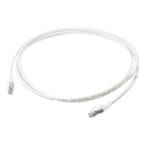 SIEMON SP6A-S07-02 – Patch Cord Cat6A Blindado S/FTP / 28 AWG / 2.13 m (7 ft) / Diámetro Reducido / Color Blanco