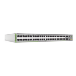 ALLIED TELESIS AT-GS980M/52-10 – Switch Administrable Capa 3 / 48 Puertos 10/100/1000Mbps / 4 SFP Gigabit / 104 Gbps Switching Fabric / 77.4 Mpps