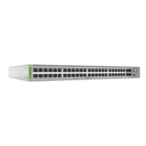 ALLIED TELESIS AT-GS980M/52-10 – Switch Administrable Capa 3 / 48 Puertos 10/100/1000Mbps / 4 SFP Gigabit / 104 Gbps Switching Fabric / 77.4 Mpps