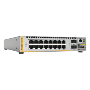 ALLIED TELESIS AT-X550-18XTQ-10 – Switch Stackeable Capa 3 / 16 Puertos 10G BaseT / 2 Puertos 40G QSFP / 357.1 Mpps / VCStack / EPSRing