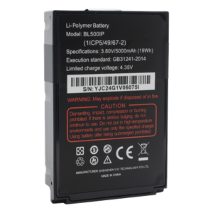 RUGGEAR 07004701 – Batería Li-Ion de Repuesto / 5,000 mAh / 3.8 VCD / Carga Rápida 4.35 VCD / Radios RG725/750