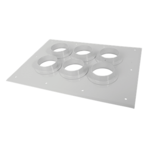 ANDREW / COMMSCOPE 204-6736 – Placa Pasamuro / 6 Puertos / Botas 4" (101.6 mm) / Aluminio / IP66 / 17.50 x 23.00 in