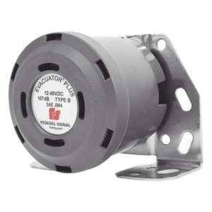 FEDERAL SIGNAL 210335SSG – Alarma de Reversa Vehicular / 107 dB(A) / 12-48 Vcc / SAE J994 Type B / IP para Exteriores