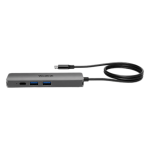 YEALINK BYOD-BOX – Extensor USB-C para Sala de Conferencia / USB 3.0 3 Puertos / HDMI / RJ-45 / PD 65W / Cable 1.5 m (4.9 ft)
