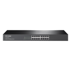 TP-LINK TL-SF1016 – Switch / 16 Puertos 10/100 Mbps / Montaje en Rack / 3.2 Gbps / Eficiencia Energética
