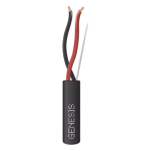 GENESIS 4151-1008 – Cable de Entierro Directo / 2 Conductores / Calibre 16 AWG / 305 m (1000 ft) / FPL / Uso en Intemperie / Sistemas de Incendio y Evacuación