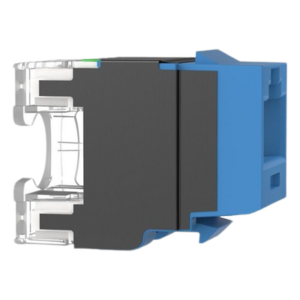 PANDUIT NK6X88MBU – Módulo Jack de Cobre / Categoría 6A / 500 MHz / Terminación 110 / Keystone / RJ45 / Azul
