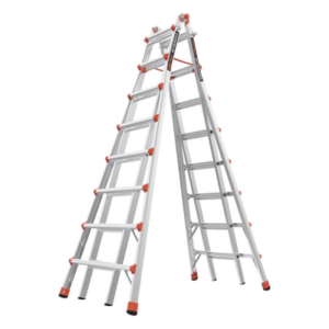 Little Giant Ladder Systems SKYCRAPER-21C – Escalera telescópica en A / 21 ft (6.4 m) / 11 ft (3.35 m) ajustable / Aluminio de alta resistencia / 103 lbs (46.7 kg)