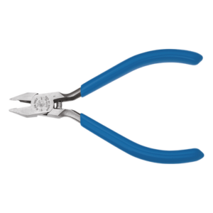 KLEIN TOOLS D230-4C – Pinzas de Corte Diagonal / 10.8 cm (4") / Cuchillas Semi al Ras HRC60 / Cortador Cable Cinta Níquel / Punta 3/16" (5 mm)