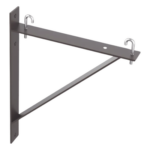 HOFFMAN LTSB12BLK – Kit de Soporte Triangular a Pared / Acero / 6 y 12 in / 0.5 y 1 ft / Negro