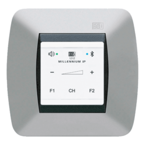 EGI AUDIO SOLUTIONS 1212 – Mando de Audio IP / Control Táctil / Bluetooth 5.0 / Alimentación PoE 802.3af / Montaje en Pared o Superficie