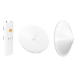 MIMOSA NETWORKS C5C-TXP-KIT – Kit de radio con antena parabólica / 28 dBi / 4.9-6.5 GHz / 500 Mbps / hasta 65.6 ft (20 km) / PoE incluido