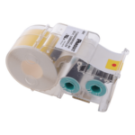 PANDUIT T100X000VXC-BK – Casete de Etiquetas de Vinilo / Cinta Continua / Negro Sobre Amarillo / 25.4 mm Ancho / 7.6 m Largo (24.93 Pies) / Interior y Exterior