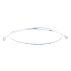 SIEMON MC6-03-02B – Patch Cord Modular Cat6 UTP / CM-LS0H / 0.91m (3 Pies) / 26AWG / 5.3mm OD / Blanco / Bulk