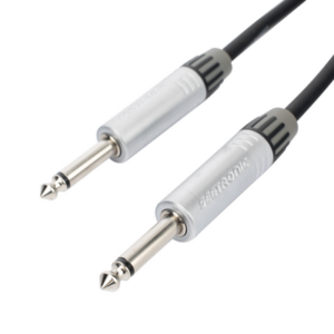 COSMICONN CMC-PS-PS-L-3M – Cable de Audio Estéreo / Plug 1/4 in a Plug 1/4 in / Conectores Seetronic / Triple Blindaje / Longitud 3 m (9.8 ft) / Carcasa Cromada
