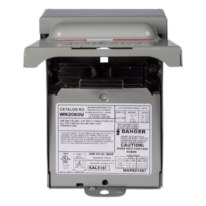 SIEMENS WN2060U – Interruptor de seguridad / 2 polos 60A / NEMA 3R exterior / 10kA / 240V / 9x12.2x17.9 pulg (0.23x0.31x0.45 m)