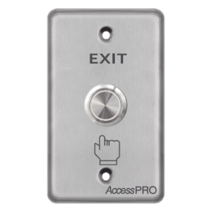 ACCESSPRO APBSMC – Botón de Salida de Cabeza Plana / IP65 / Acero Inoxidable / Contacto NO/COM / 24 VDC / 500,000 Ciclos