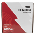 EPCOM POWERLINE CBL-PV-6R/50 – Cable Fotovoltaico / 16 mm² (6 AWG) / Cobre / 2000V / Rojo / Rollo 50 m (164 ft)
