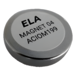ELA Innovation MAGNET04 – Imán Permanente para Sensor Magnético / Detección hasta 12 mm / Adhesivo Delrin / Ø40 mm + Ø30 mm
