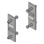 ANCLO ANC-HU15 – Mordaza Interior para Vigas / Acero 4.7 mm / Carga 360 kg / Electrogalvanizado / Par