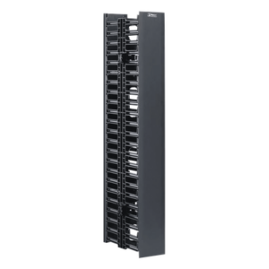 PANDUIT WMPV45E – Organizador Vertical de Cables / Doble Cara / 45 RU / 5x12in / 4.9in Ancho / 6.9ft Altura / Negro