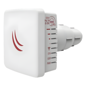 MIKROTIK RBLDFG-5ACD – CPE y PtP / 5GHz 802.11ac / 867 Mbps / Antena 9 dBi / PoE Pasivo 10-28V / -40°C a 70°C / 3.3x3.3x4.5 in