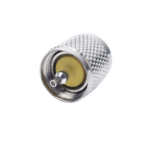 RF INDUSTRIES,LTD RFU-508-X – Conector Coaxial UHF Macho / PL-259 / Anillo Plegable / RG-8/X, LMR-240, 9258 / Níquel-Plata / Baquelita