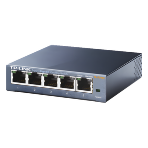 TP-LINK TL-SG105 – Switch / 5 Puertos Gigabit / 10/100/1000 Mbps / No Administrable / 7.4 Mpps / 3.94x3.86x0.98 in