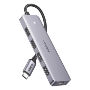 UGREEN 70336 – Hub USB-C / 4 Puertos USB-A 3.0 / 5Gbps / OTG / 15cm / 4.1x1.2x0.4in