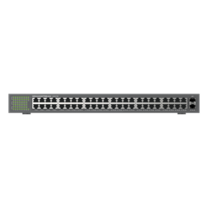 GRANDSTREAM GWN7706 – Switch No Administrable / 48 Puertos Gigabit / 100 Gbps / 2 SFP / Montaje Rack / 9KB Jumbo Frame