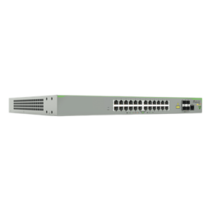 ALLIED TELESIS AT-FS980M/28PS-10 – Switch PoE+ Administrable CentreCOM FS980M, Capa 3 de 24 Puertos 10/100 Mbps + 4 puertos SFP, 375 W