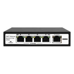 EPCOM TITANIUM ET-1004EPE – Switch PoE / 100 Metros PoE / 4 puertos 802.3af /at ( 60 W ) 10/100 Mbps + 1 puerto uplink