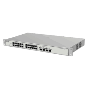 RUIJIE RG-NBS3200-24GT4XS-P-V2 – Switch Administrable PoE+ / 24 Puertos Gigabit / 4 SFP+ 10 Gb / Capacidad 128 Gbps / 370 W PoE / Gestión Cloud