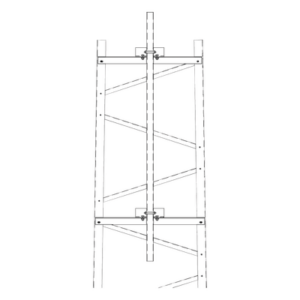 Trylon TRY-TFM4 – Brazo para Torre / Sección #4 / Mástil de Aluminio 1.8 m (5.9 ft) / Herrajes Incluidos / Exterior