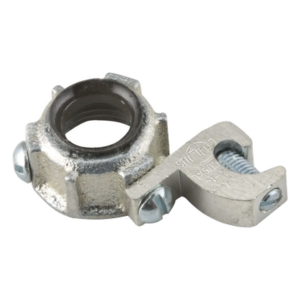 RACO HUB-1214 – Conector para Conduit Rígido IMC / 1 in (25.4 mm) / Hierro Maleable / Orejeta de Conexión a Tierra / UL y CSA