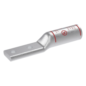 PANDUIT LAB750-12-24R – Terminal de Compresión Bimetálico / 750 Kcmil / Doble Orificio 1/2" / Espaciado 44.45 mm / Clasificación 35 kV / 90°C