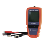 TEMPO NC-500 – Probador de Cable / Pantalla Táctil Retroiluminada / TDR Subnanosegundo / Gigabit y PoE / 8 Pruebas Simultáneas / 10 pies Detección Pares Divididos