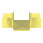 PANDUIT FRFWC6X4LYL – Accesorio de Canalización / 4 Vías Horizontal / Curvatura 90° / Radio 50.8 mm (2 in) / ABS / 368.3 mm (14.4 in) / Amarillo