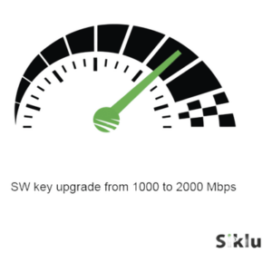 Siklu EH-UPG-1000-2000 – Licencia de Upgrade / 1000 a 2000 Mbps / Serie EH-2500FX / Gestión Centralizada