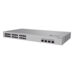 HUAWEI S220S-24LP4JX – Switch Administrable Capa 2 / 24 Puertos PoE+ Gigabit / 2 SFP 2.5 Gbps + 2 SFP+ 10 Gbps / PoE Perpetuo / 195 W / 98 Gbps / 2.95 x 18.04 x 11.81 in