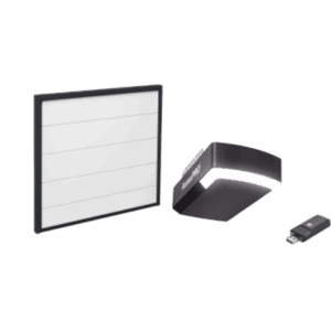 ACCESSPRO KIT-DOOR-189 – Kit Puerta de Garage 18x9 Pies (5.49 x 2.74 m) / Motor DC 1/2 HP / Insulada / Activación WiFi / Hasta 50 Controles / Lámina Calibre 26