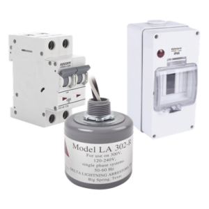 EPCOM POWERLINE PL10ACA – Kit de Centro de Carga CA / Supresor de Picos / 400 Vca / 10 A / 2 Polos / 5 ns