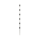 SFIRE SF-POST-6 – Poste de Paso para Cercas Eléctricas / Tubo de Acero Galvanizado / 6 Aisladores / Longitud 1.4 m (4.6 ft) / Diámetro 25 mm (1 in) / Sin Pintura