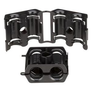 ANDREW / COMMSCOPE 912M-CLICK – Sujetador Doble para Cable / 9-12 mm (0.35-0.47 in) / Click-On / M8 / -40°C a +85°C / Paquete 10 pzas