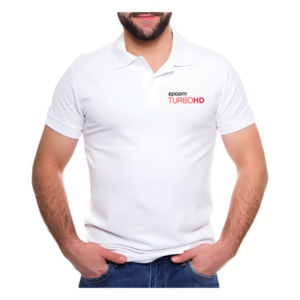 EPCOM PLATHDWM – Playera Polo / Algodón 100% / Talla Mediana / Color Blanco