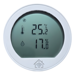 SMARTHOME BY EPCOM SHTHZ101 – Sensor de temperatura y humedad / Pantalla LCD / ZigBee 2.4 GHz / -20°C a 60°C / 0-100% HR / CR2430