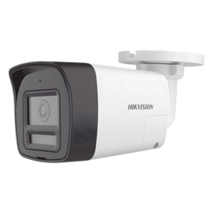 HIKVISION DS-2CE16U0T-LTS – Cámara Bala TURBOHD / 4K 8 Megapixel / Lente 2.8 mm / Ángulo 113° / Dual Light IR 30 m (98.4 ft) + Luz Blanca 20 m (65.6 ft) / Audio Bidireccional / IP67 / dWDR